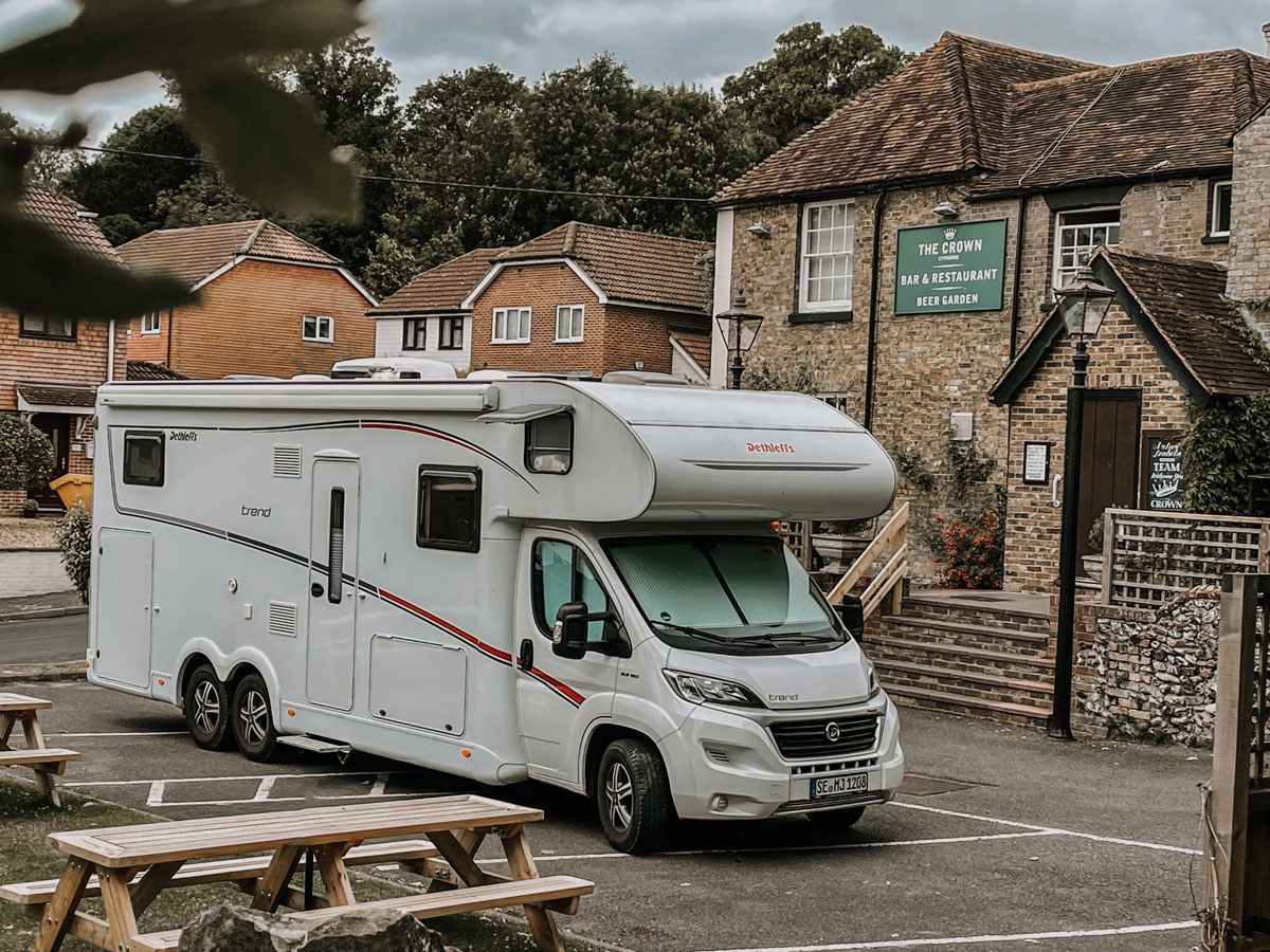 Familie auf Weltreise Wohnmobil England 2022