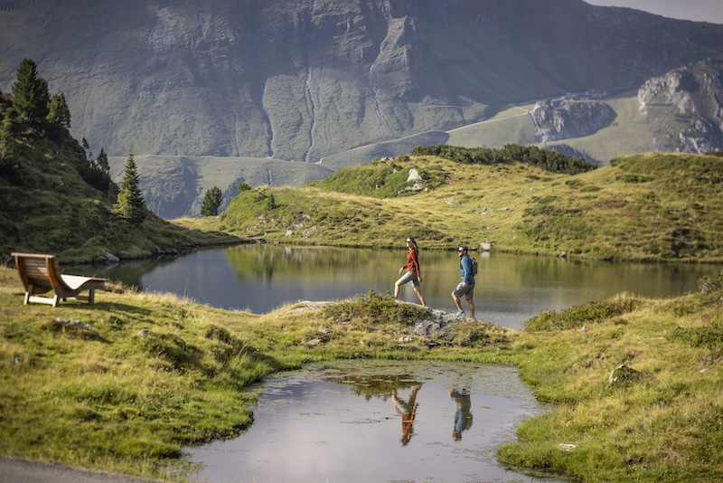 Familie auf Weltreise Obertauern Hotel Steiner Sommer Wandern