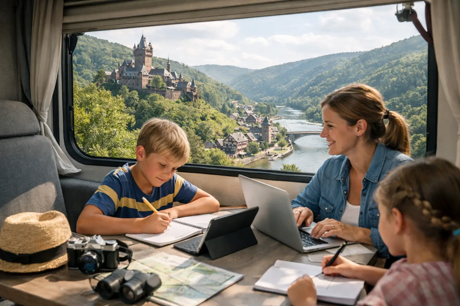 Familie auf Weltreise - Homeschooling auf Reisen in Deutschland?