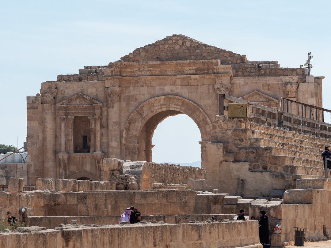 Familie auf Weltreise Jordanien Djoser Jerash