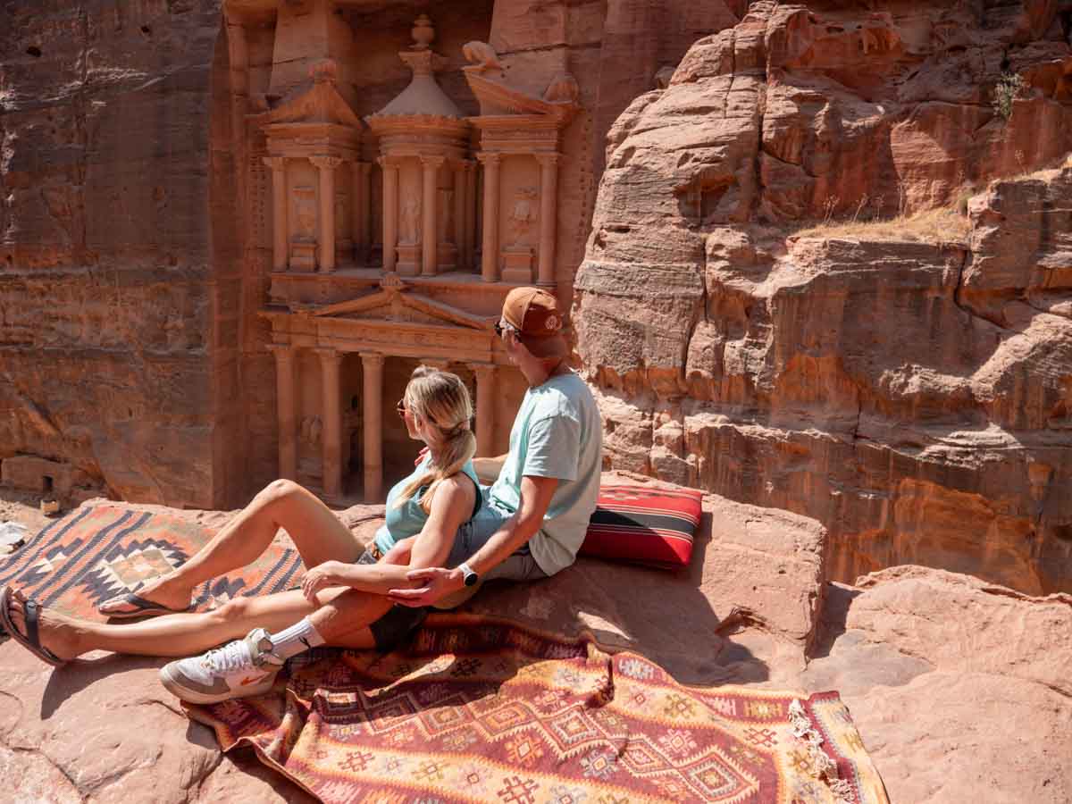 Familie auf Weltreise Jordanien Djoser Petra